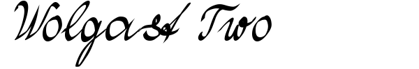Wolgast Two font preview